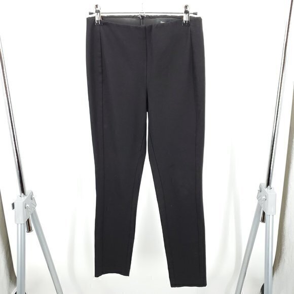 Theory Navalane Jetty Slim Stretchy Ankle Pants 0 Black - Picture 2 of 16